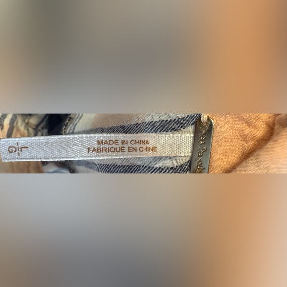 Free People Shirt Behind The Flannel Bandana Print Button Front - Picture 7 of 9